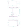 Гейминг бюро Ultradesk – Iron, 132,5 x 60,5 cm, бяло