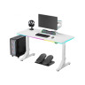 Гейминг бюро Ultradesk – Iron, 132,5 x 60,5 cm, бяло