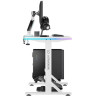 Гейминг бюро Ultradesk – Iron, 132,5 x 60,5 cm, бяло