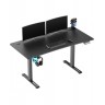 Гейминг бюро Ultradesk - Level V2 Blank, 72-117 cm, черно