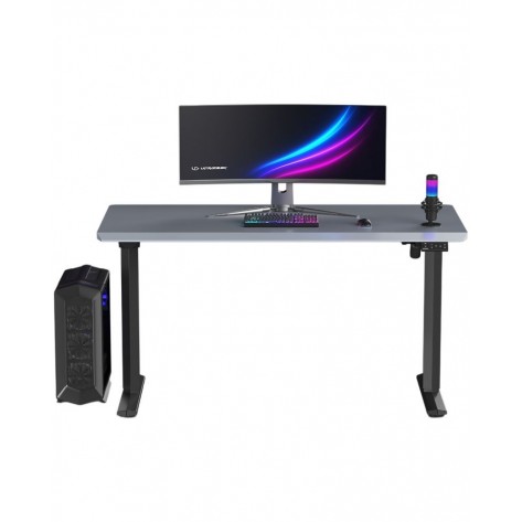 Гейминг бюро Ultradesk - Quest Black, сиво