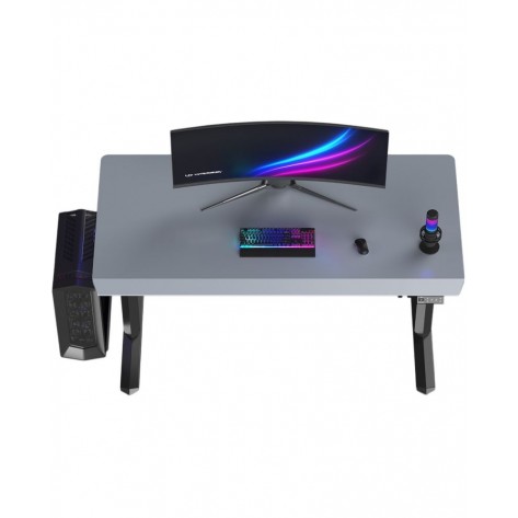 Гейминг бюро Ultradesk - Quest Black, сиво