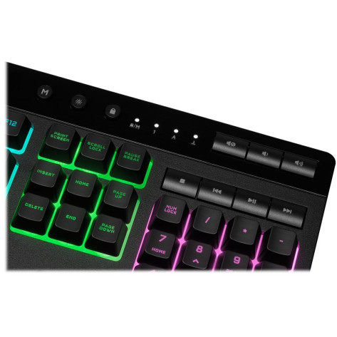 Гейминг клавиатура Corsair - K55 Pro, RGB, черна