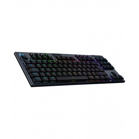 Гейминг клавиатура Logitech - G915 X Lightspeed TKL Tactile, безжична, RGB, черна