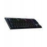 Гейминг клавиатура Logitech - G915 X Lightspeed TKL Tactile, безжична, RGB, черна