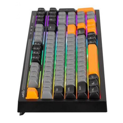 Гейминг клавиатура Marvo - Soldat S50B, Rainbow, черна