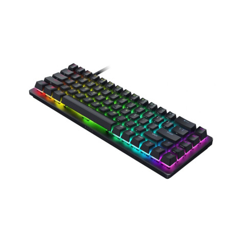 Гейминг клавиатура Razer - Huntsman V3 HE Magnetic Mini 65%, RGB, жична, черна