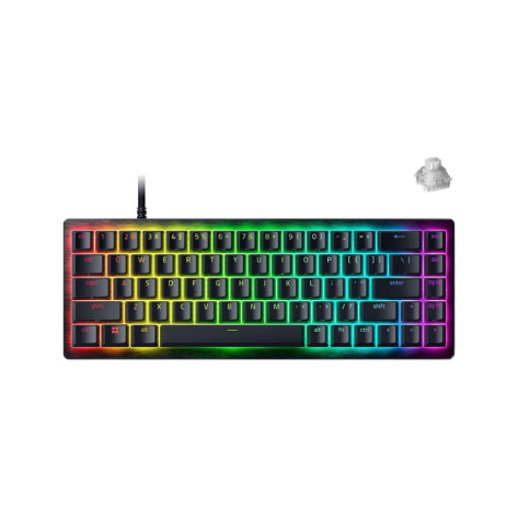 Гейминг клавиатура Razer - Huntsman V3 HE Magnetic Mini 65%, RGB, жична, черна