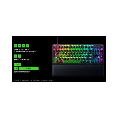 Гейминг клавиатура Razer - Huntsman V3 Tenkeyless 8KHz