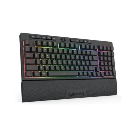 Гейминг клавиатура Redragon - Shiva Pro 98, безжична, RGB, черна