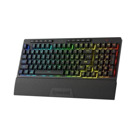 Гейминг клавиатура Redragon - Shiva Pro 98, безжична, RGB, черна