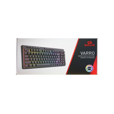 Гейминг клавиатура Redragon - Varro K517, RGB, черна