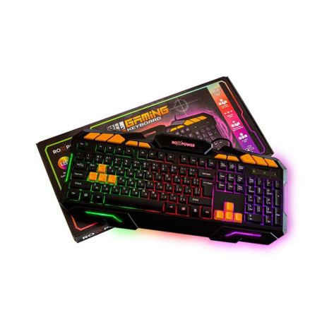 Гейминг клавиатура Roxpower - G-8100 Gaming LED, черна