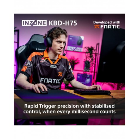 Гейминг клавиатура Sony INZONE KBD-H75 - Rapid Trigger, Developed with Fnatic