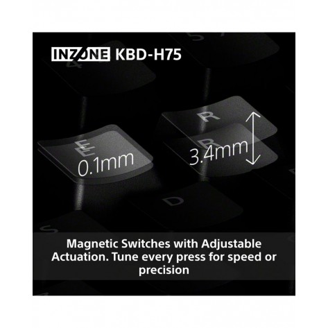 Гейминг клавиатура Sony INZONE KBD-H75 - Rapid Trigger, Developed with Fnatic