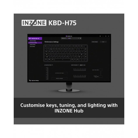 Гейминг клавиатура Sony INZONE KBD-H75 - Rapid Trigger, Developed with Fnatic