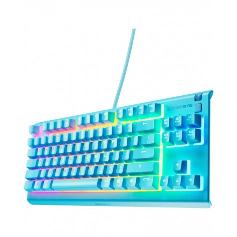 Гейминг клавиатура SteelSeries - Apex 3 TKL, RGB, синя
