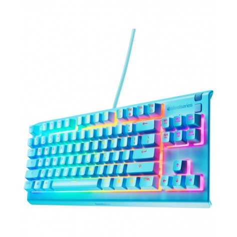 Гейминг клавиатура SteelSeries - Apex 3 TKL, RGB, синя