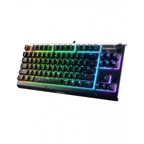  Гейминг клавиатура SteelSeries - Apex 3 TKL, RGB, US, черна