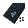 Гейминг клавиатура White Shark - TACHI, Ice Blue LED, черна