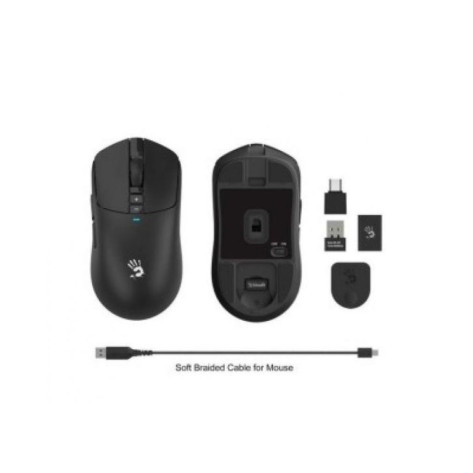 Гейминг мишка A4Tech - Bloody R72 Pro, оптична, безжична, черна
