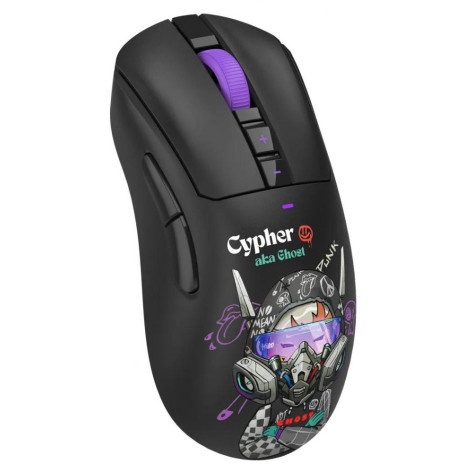 Гейминг мишка A4Tech - Bloody R73 Pro Cypher Ghost, оптична, безжична, черна