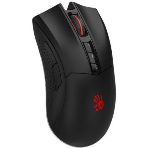 Гейминг мишка A4Tech - Bloody R90 Plus Stone Black, оптична, безжична, черна