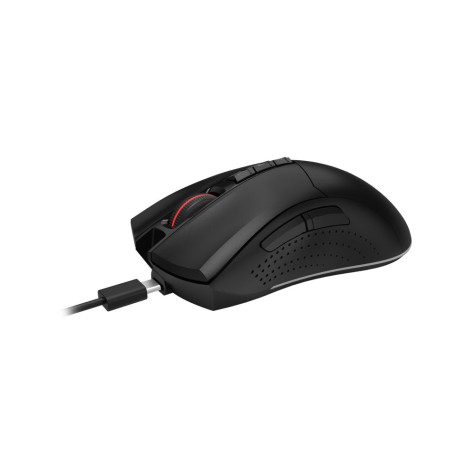 Гейминг мишка A4Tech - Bloody R90 Plus Stone Black, оптична, безжична, черна
