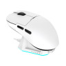 Гейминг мишка AJAZZ – AJ159P MC Charging dock, оптична, безжична, бяла