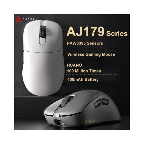 Гейминг мишка Ajazz - AJ179 Pro, 8K, оптична, безжична, черна