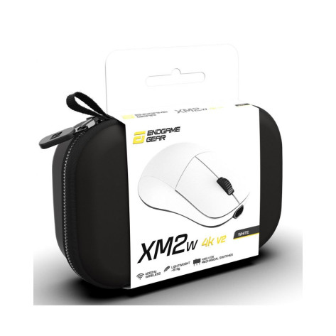 Гейминг мишка Endgame - Gear XM2w 4K v2, оптична, безжична, бяла