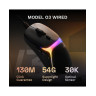 Гейминг мишка Glorious - Model O3, оптична, RGB, черна