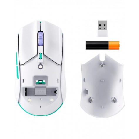 Гейминг мишка HyperX - Pulsefire Haste 2 Core, оптична, безжична, бяла