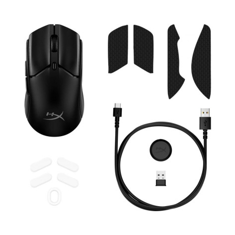 Гейминг мишка HyperX - Pulsefire Haste 2 Mini, оптична, безжична, черна