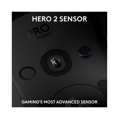 Гейминг мишка Logitech - G Pro 2 LIGHTSPEED + Pro Wireless Receiver, оптична, безжична