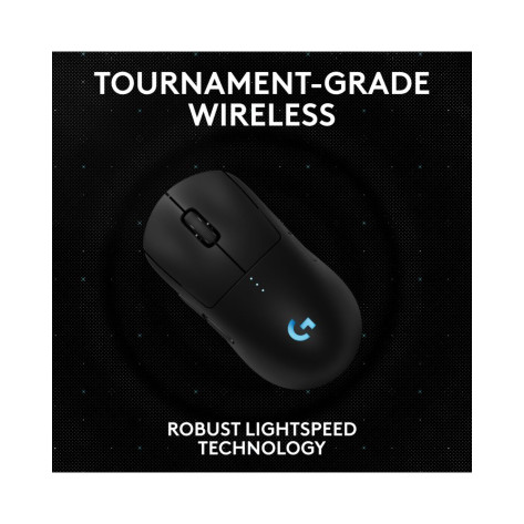 Гейминг мишка Logitech - G Pro 2 LIGHTSPEED + Pro Wireless Receiver, оптична, безжична