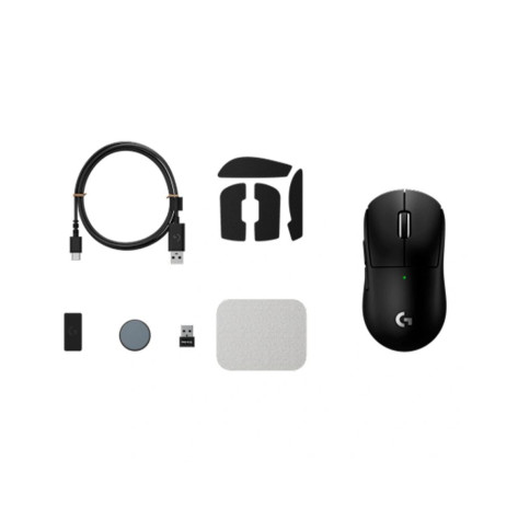 Гейминг мишка Logitech - G PRO X SUPERLIGHT 2c, оптична, безжична, черна