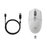 Гейминг мишка Logitech - G305 X SUPERLIGHT, оптична, безжична, бяла