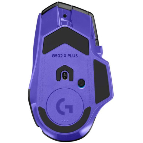 Гейминг мишка Logitech - G502 X Plus, безжична, оптична, Dark Lilac