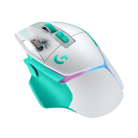 Гейминг мишка Logitech - G502 X Plus, безжична, оптична, Mint