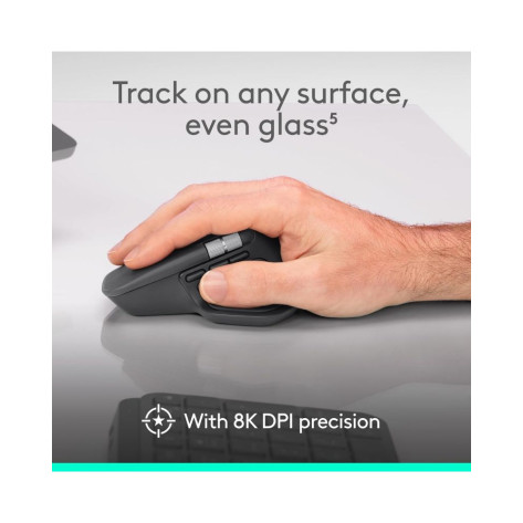 Гейминг мишка Logitech - MX Master 4, лазерна, черна