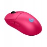 Гейминг мишка Logitech - PRO 2 Lightspeed, оптична, безжична, розова