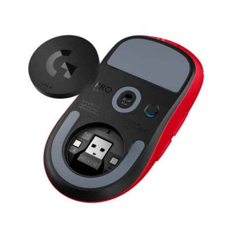 Гейминг мишка Logitech PRO X - Superlight 2 SE, безжична, червена