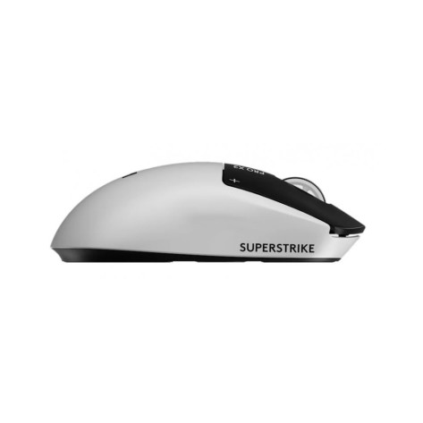 Гейминг мишка Logitech - Pro X2 Superstrike, оптична, безжична, бяла/черна