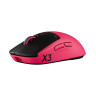Гейминг мишка Logitech - Pro X3 Superstrike, безжична, оптична, розова