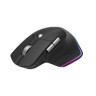 Гейминг мишка Marvo - G803 BK, оптична, безжична, RGB, черна