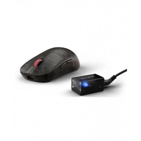 Гейминг мишка Pulsar - X2H Medium, оптична, безжична, Clear Black Edition