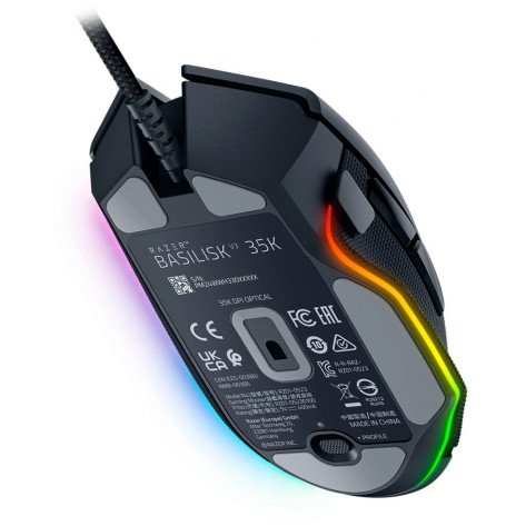 Гейминг мишка Razer - Basilisk V3 35K, оптична, жична, черна