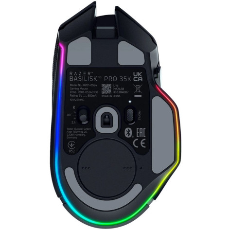 Гейминг мишка Razer - Basilisk V3 Pro 35K, оптична, безжична, черна