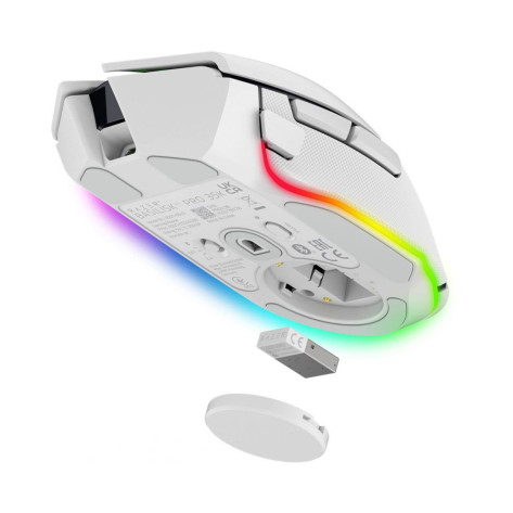 Гейминг мишка Razer - Basilisk V3 Pro 35K, оптична, безжична, бяла